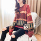 Women vintage Jacquard Knitted Sweater Ethnic Style Thick Warm Pullover Sweater coat Outer Wear Autumn Winter