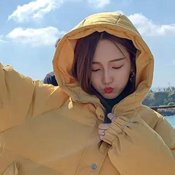 Winter Solid Color Down Padded Jacket, Short Student Padded Jacket, All-match Bread Jacket