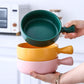 Baked Rice Nordic Style Baking Bowl with Handle Pasta Plate Household Ceramic Tableware Soup Noodle Salad Bowl