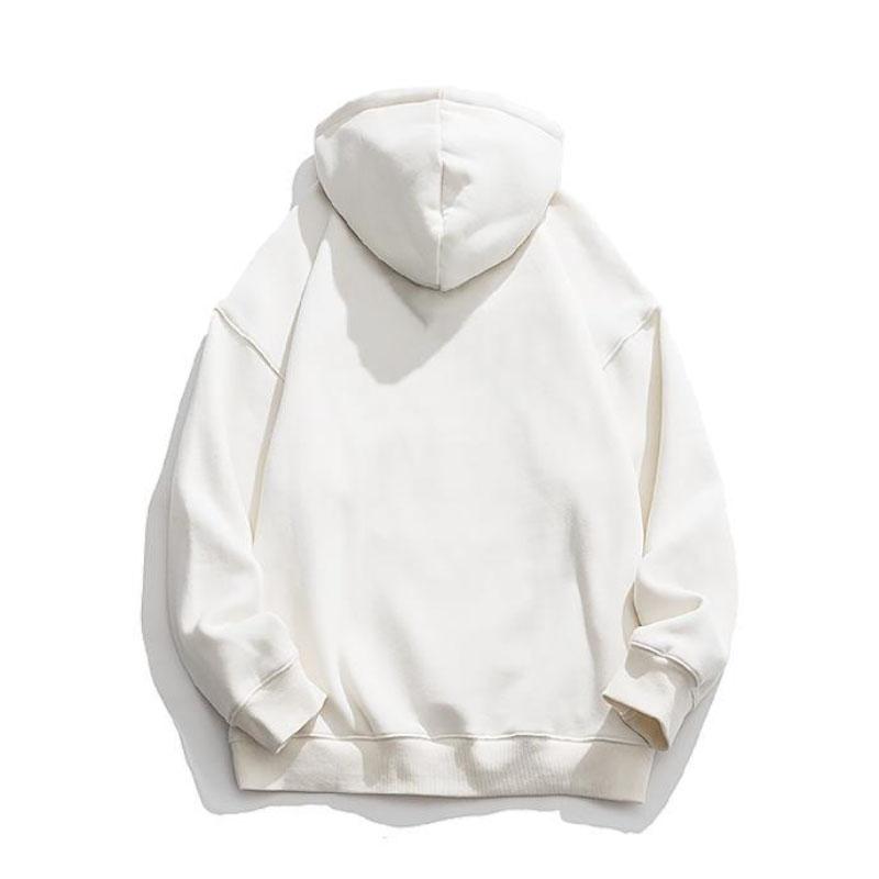 Personality Scratch Printing Winter Warm Long-sleeved Hooded Sweater Loose and Versatile Couple Jacket Men