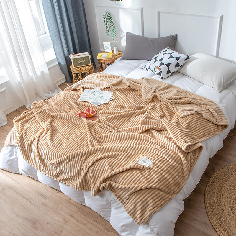 Big Blanket Four Seasons Bed Sheet Warm Bed Sheet Milk Fleece Blanket Thin Section Single Coral Fleece Sofa Blanket
