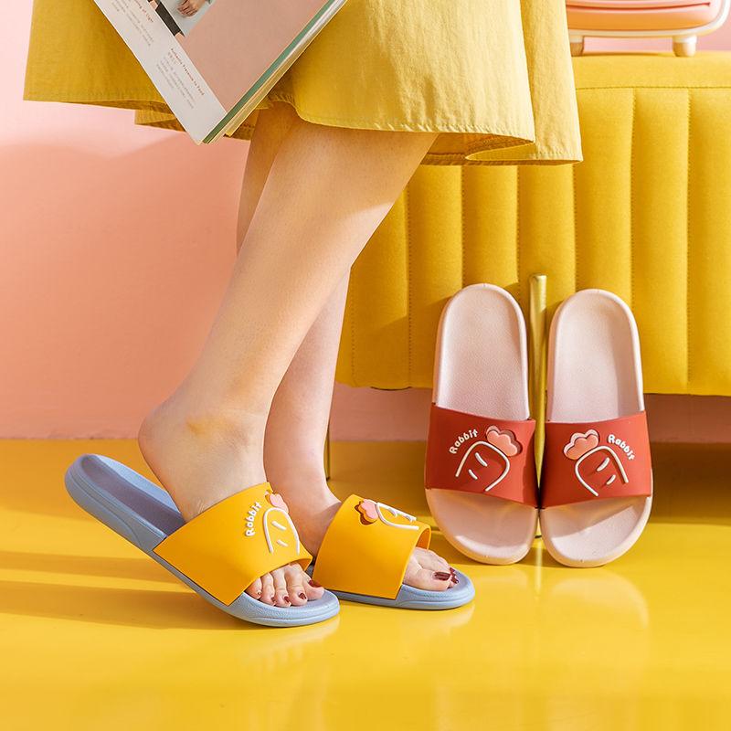 Sandals Slippers Summer Home Bathroom Non-slip Slippers Women Fashion Outdoor Couple Shoes Soft Beach Slippers