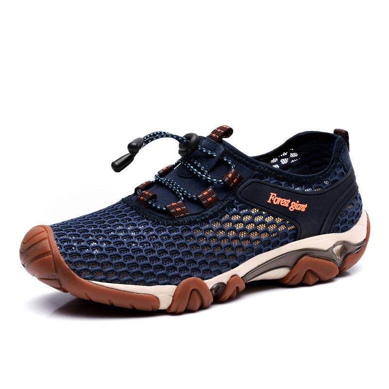 Plus Size 38-46 Summer Men Sneakers Hiking Shoes Lightweight Breathable Basketball Running Shoes Deodorant Mesh Casual Shoes