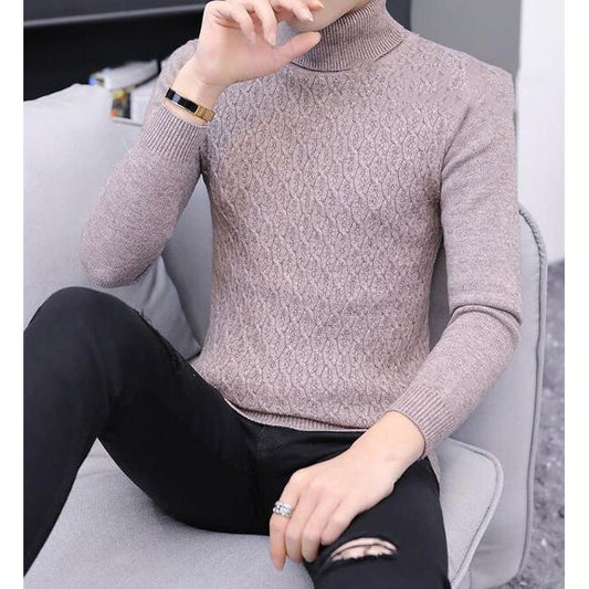 Sweater Men 2019 Casual Pullover Men Winter Turtleneck Sweater Knitted Brand Male Sweaters