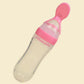 Baby Accessories Safety Infant Baby Silicone Feeding with Spoon Feeder Food Rice Cereal Bottle Utensils