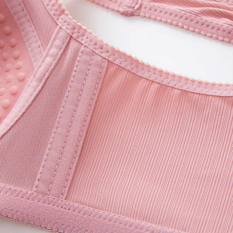 Full Cup Gathered Anti-sagging Vest Bra Without Steel Ring Sexy Chest Lift Thin Simple Breathable Bra