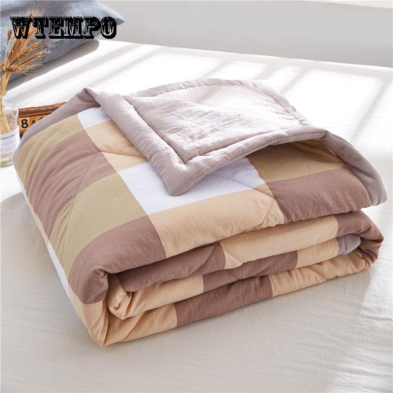WTEMPO Comfortable Cotton Summer Is Cooled By Air Conditioner and Summer Printed Thin Quilt
