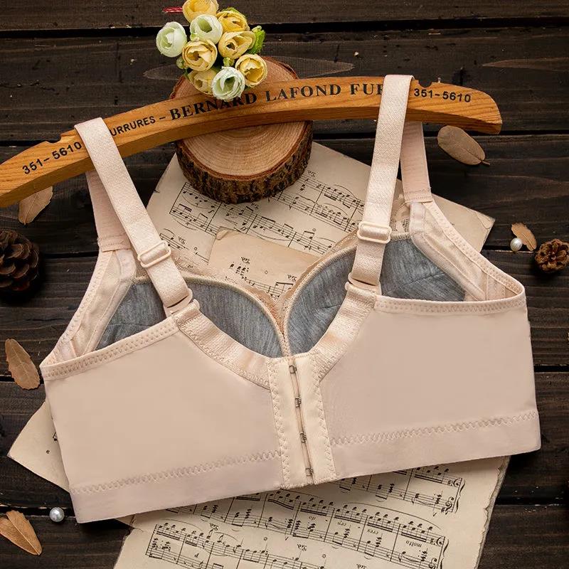 Sexy Lace Skin-friendly Breathable No Steel Ring Gathering Artifact Adjustable Women's Underwear Bra