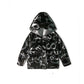 Women's Bright Print Short Down Jacket Winter Korean Loose Quilted Jacket Casual Stand-up Collar Hooded Down Jacket Quilted Jacket
