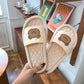 Female Summer Cute Cartoon Girl Heart Soft Bottom Non-slip Sandals Indoor and Outdoor Wear Drag Lightweight Non-slip Home Slippers