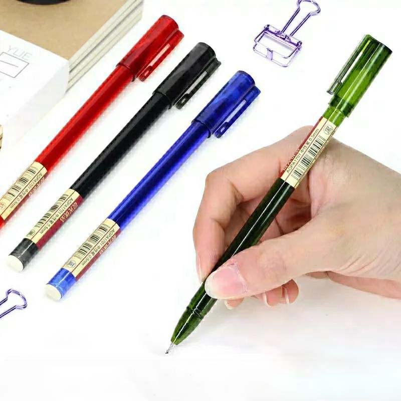 Work Office Sign Pen Student Exam 0.5mm Black Blue Red Full Syringe Pen