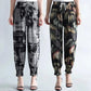 Summer Cropped Pants Thin Section High Waist Chiffon Wide Leg Pants Loose Large Size Ice Silk Mosquito Pants Bloomers