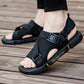 Men's Summer Casual Sandals Non-slip Breathable Black Slippers