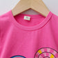 Girls' Suit Summer 1-2-3-4 Years Old Baby Baby Two-piece Short Sleeve Cute
