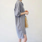 Ethnic Fashion Women's Five-point Sleeve Pure Color Short Dress Summer Casual Shirt Top Without Pockets