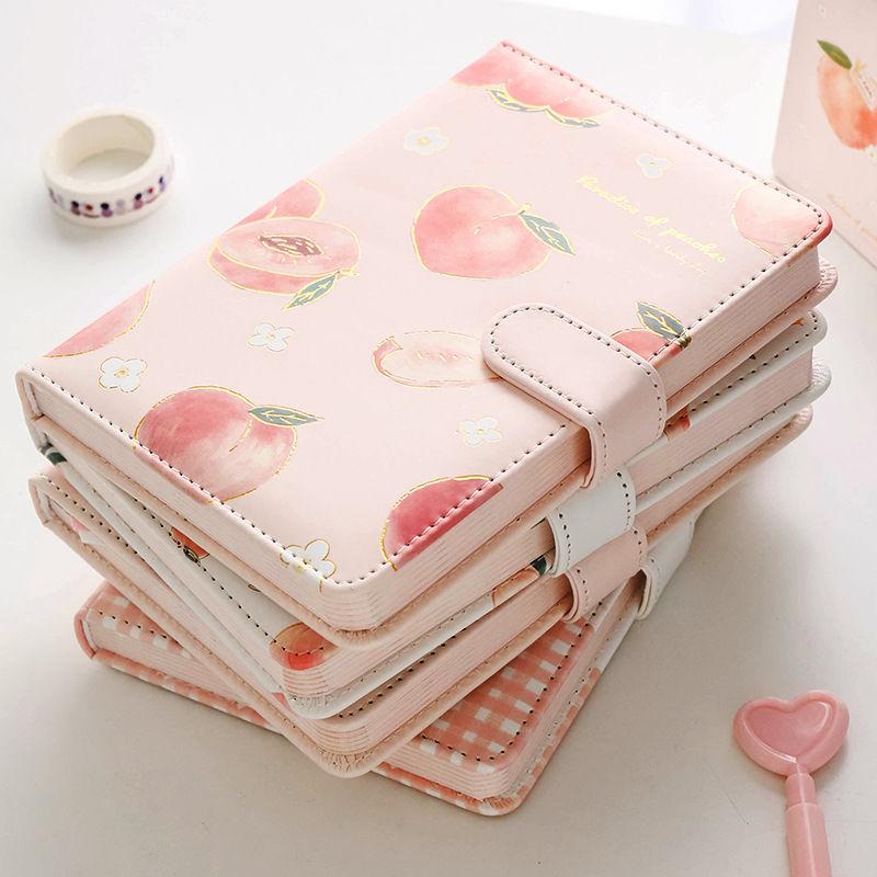 Notebook A5 Magnetic Buckle This Small Fresh PU Leather Diary Student Girl Heart Note Book