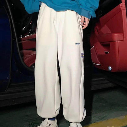 Women's Trousers with Feet Loose and Thin, All-match Trend Winter Plus Velvet Thickening Student Leisure Sports Harem Pants Guard Pants