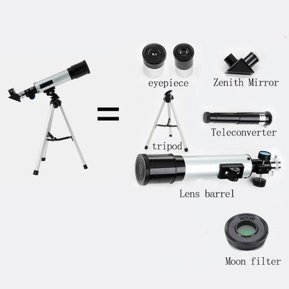 Astronomical Telescope High Magnification Zoom HD Outdoor Monocular with Tripod Moon Observation Telescope