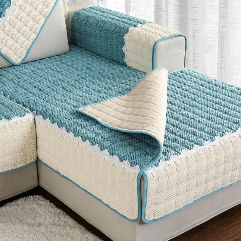 Modern Minimalist Sofa Cushion Four Seasons General Non-slip Fabric Sofa Cover Cover High-end Thick Cushion Cover Cloth Backrest Towel