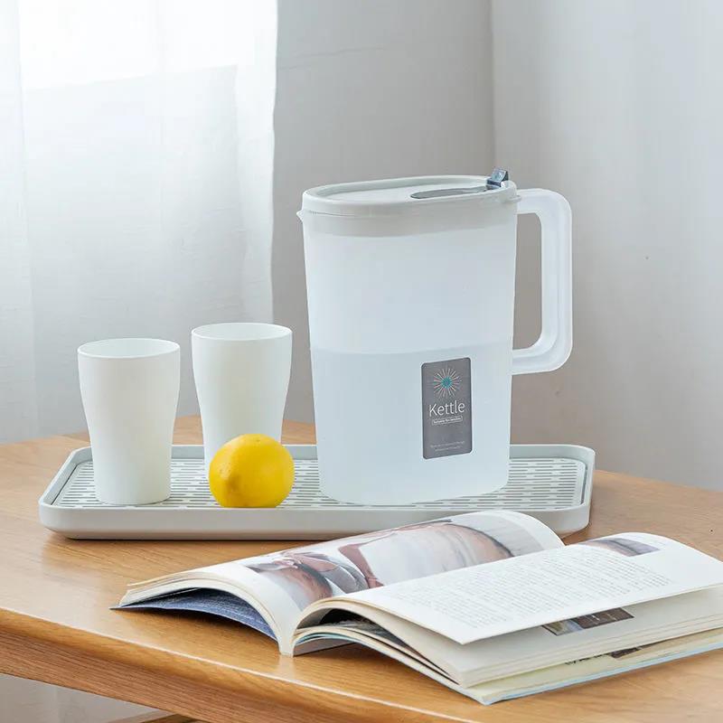 Nordic Cold Kettle Large Capacity Graduation Kettle High Temperature Resistant Household Beverage Teapot with Plain Water