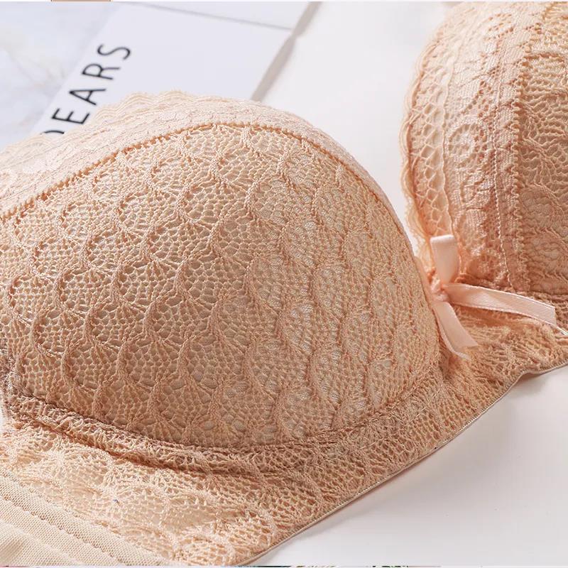 Steel Ring Lace Small Chest Gathers The Upper Thin and The Lower Thick Anti-sagging Shaping Sexy Breasts Upper Support Women's Underwear Bra