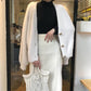 New Slim Autumn Imitation Mink Velvet Lazy Loose V-neck Casual Long-sleeved Sweater Knitted Cardigan Button Jacket Women