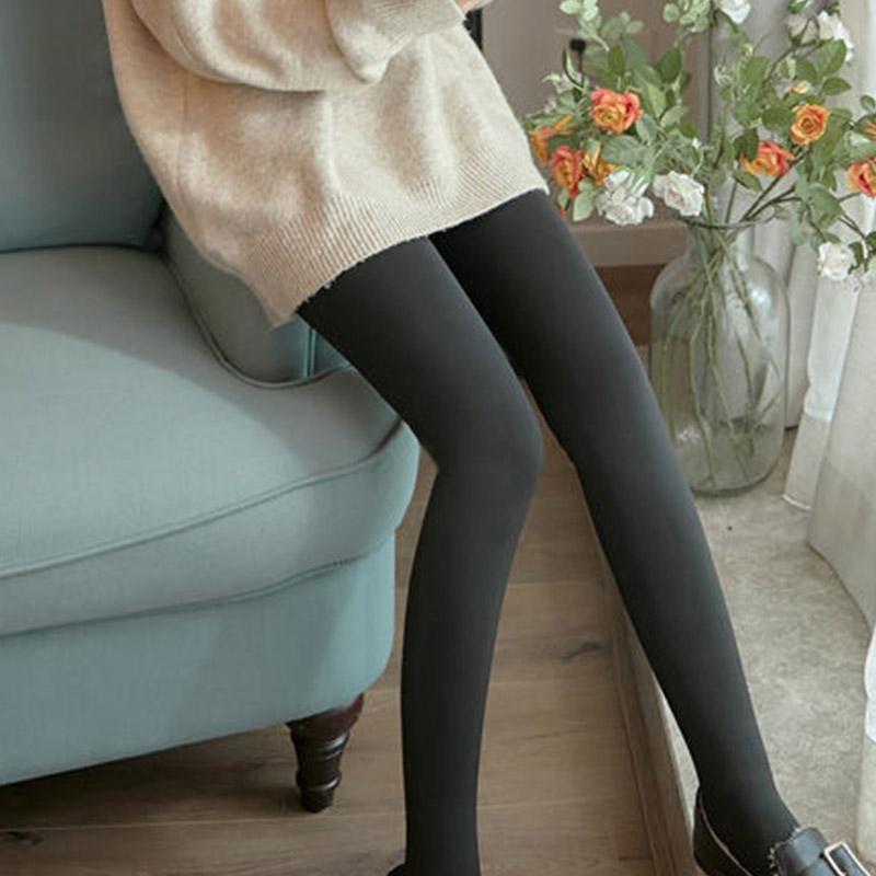 Thicken Can't Afford The Ball Light Leg Artifact Pantyhose Stepping on The Foot Autumn and Winter Women's One-piece Pants Warm Leggings