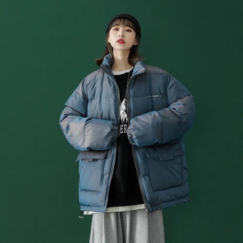 Women's Down Padded Jacket Short Tooling Small Padded Coat Loose Padded Jacket Student Jacket