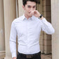Men's White Shirt Long-sleeved Spring and Autumn Bottoming Shirt Korean Version of The Slim-fit Business Formal Suit with Work Shirt