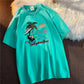 Fashion Embroidery Summer Tee Round Neck Short-sleeve T-shirt Summer Casual Loose Basic T-shirt