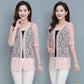 Thin Section Long-sleeved Sunscreen Ladies Summer Breathable Solid Color Chiffon Lace Cardigan All-match Clothing