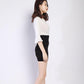 Autumn Winter Women Sexy Bodycon Skirt High Waist Stretch Knit Tight-fitting Skirt Bright Silk Striped Mini Skirt