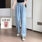 Wide Leg Jeans Women's Pants High Waist Loose Straight Tube 2022 New Spring Autumn Winter Rice White Large Size Tide Drape