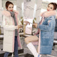 Gold Velvet Women's Cotton Coat Mid-length Student Korean Winter Jacket Fashion Warmth Parka Coat