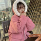 Cotton Plus Velvet Loose Hooded Corduroy Long-sleeved Cotton-padded Jacket Female Student