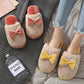 Autumn and Winter Pure Cotton Slippers Indoor Non-slip Soft-soled Shoes Warm Simple Plush Cotton Shoes