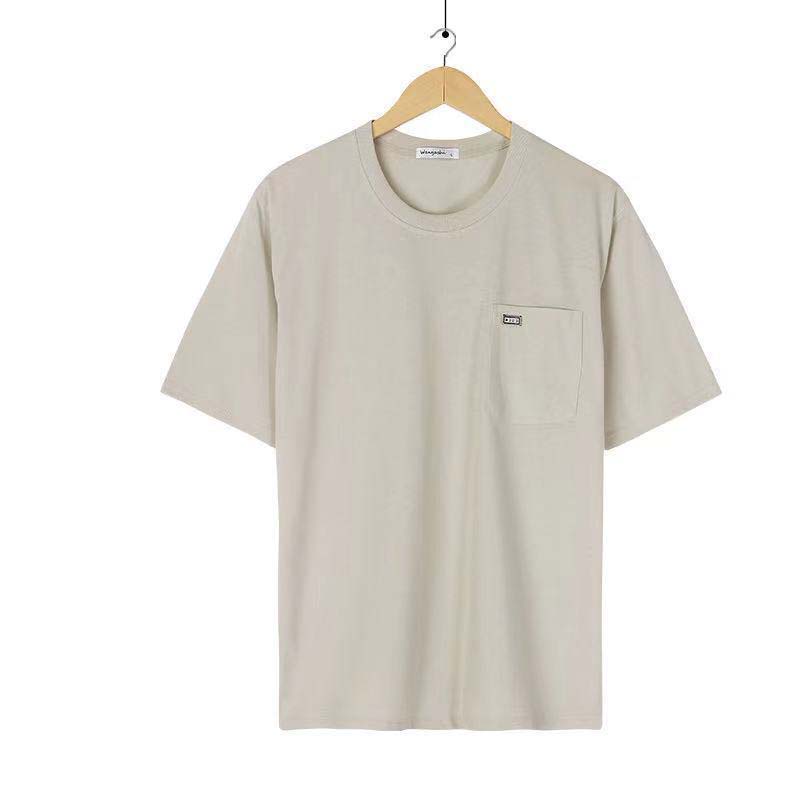 Middle-aged Half-sleeved Loose Large Size T-shirt Short-sleeved Men's Round Neck Top
