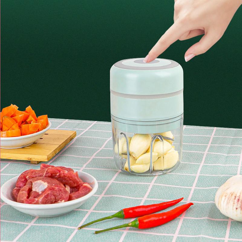Mini Electric Kitchen Household Garlic Meat Grinder To Beat Garlic Press Garlic Pound Garlic Portable and Light