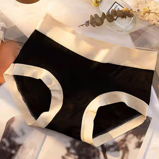 3PCS Soft and Non-sensing Modal Panties In The Waist Bag Hip Cotton Inner Crotch Seamless Breathable Girl Briefs Seamless Panties for Ladies