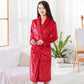 Flannel Nightgown Thick Coral Fleece Bathrobe Ladies Homewear Sleep Long Sleeve Autumn and Winter Leisure Long