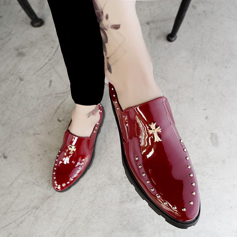 European Creepers Office Men Oxfords Shoes Handmade Leather Casual  Pointed Toe Wedding