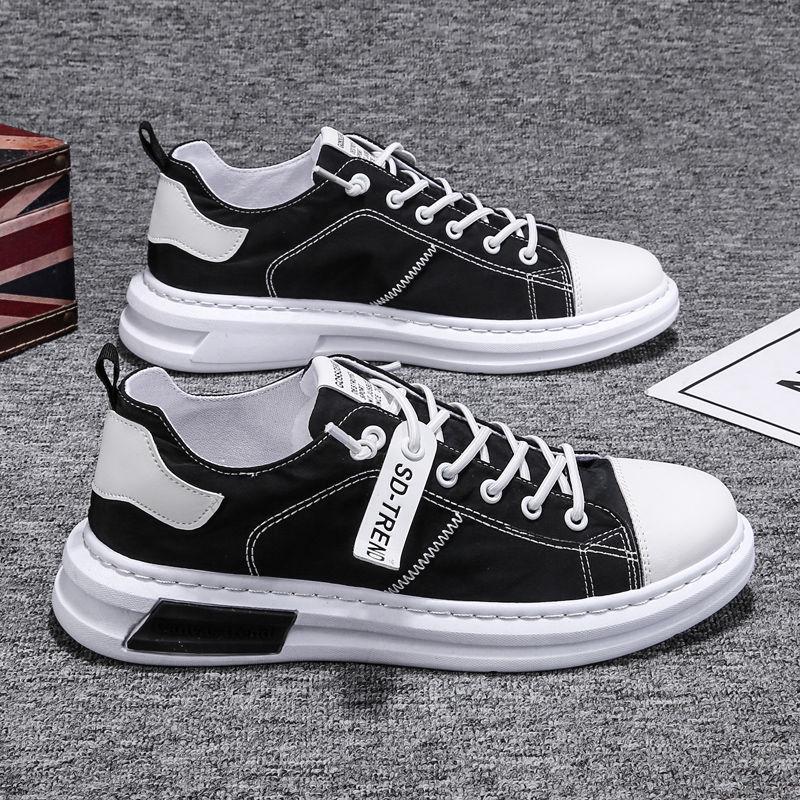 Men's Shoes Sports Shoes Men's Classic Canvas Lace-up Shoes Men's Low-top Comfort Flat Shoes Men