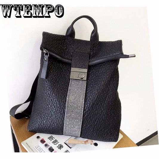 Retro Fashion Ladies Backpack Leather High Quality School Bag Shoulder Bag for Youth Bags