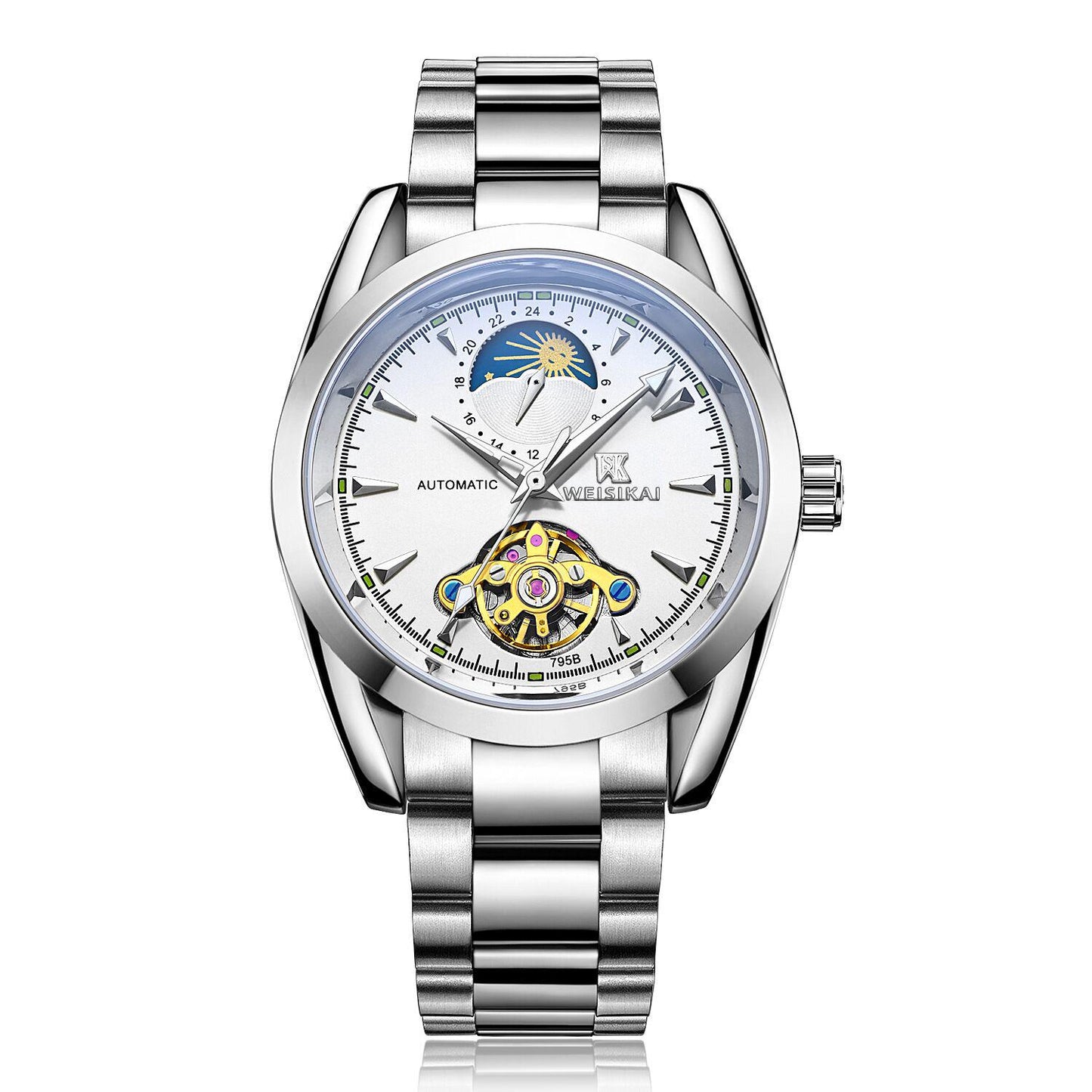 Fashion Top Luxury Brand Watches Men's Mechanical Watches Stainless Steel Clock Male Automatic Date