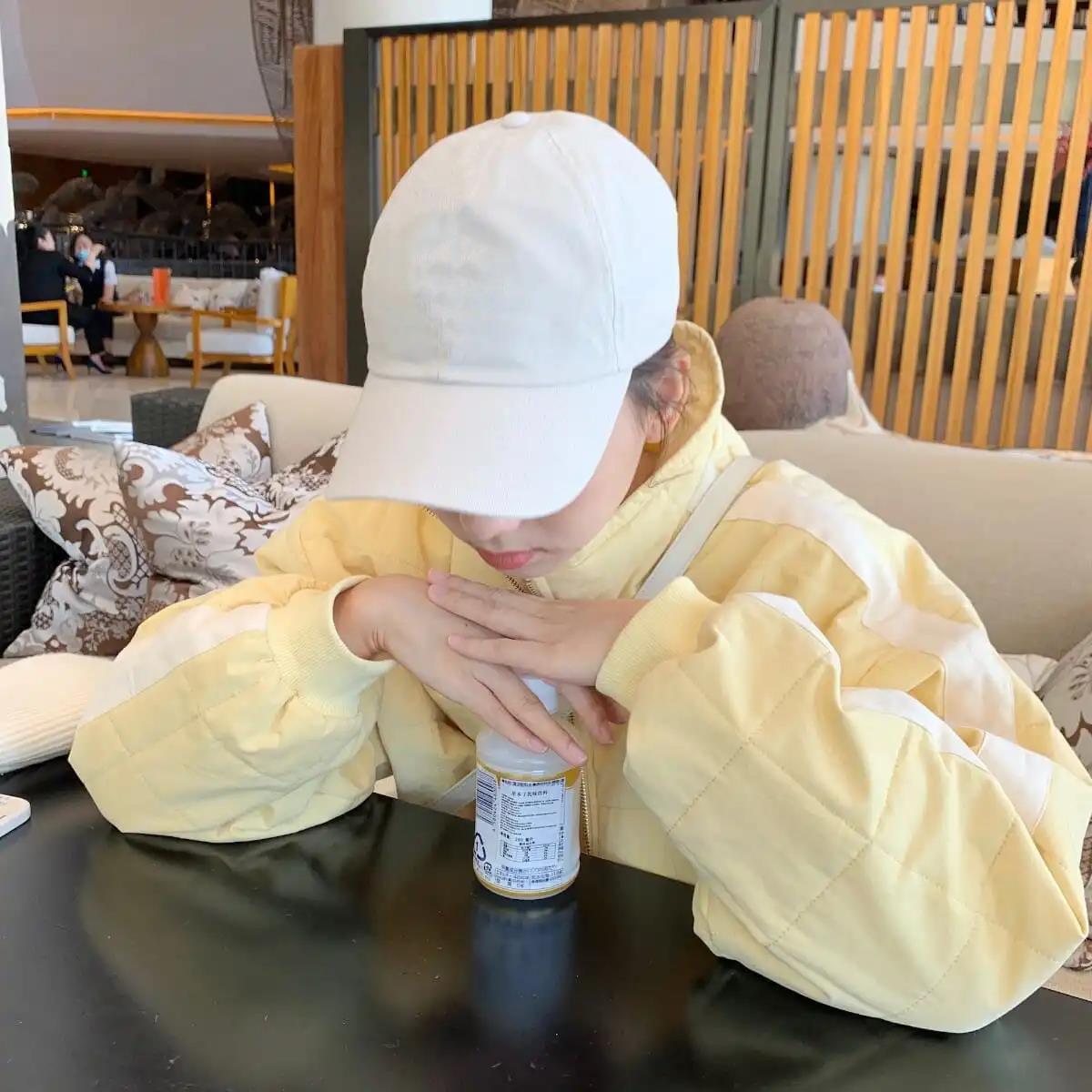 Color Matching Rhombic Cotton Jacket Female Korean Version of Oversize All-match Cotton Jacket Student Padded Jacket