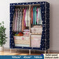 105/65cm Long Household Solid Wood Wardrobe Classic Style Bedroom Storage Cabinet Storage Rack Coat Hanger