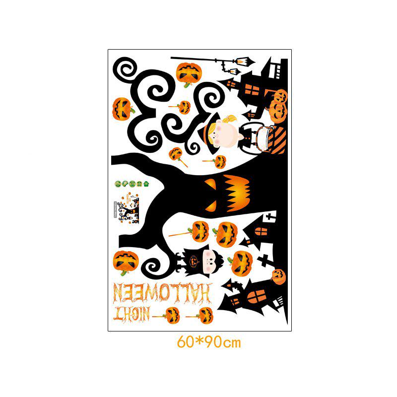 [Wall sticker ]Halloween Party Night Wall Stickers For Kids Rooms Diy Living Room Toilet Sticker Wal