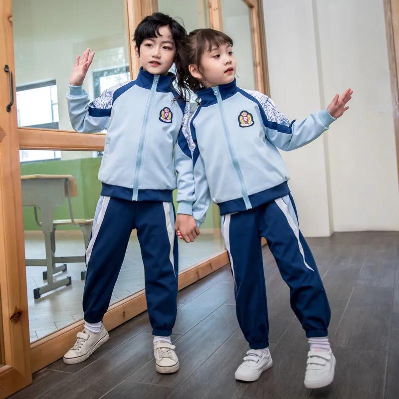 Children's School Uniform Clothing and Long Sleeved Chorus of Primary School Students Reading British Student School Uniforms