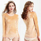 Thermal Underwear Plus Velvet O-neck Female Tight Suit Thicken Windproof Comfortable Soft Lining Women Winter Clothes Long Sleeve High Elasticity Slim