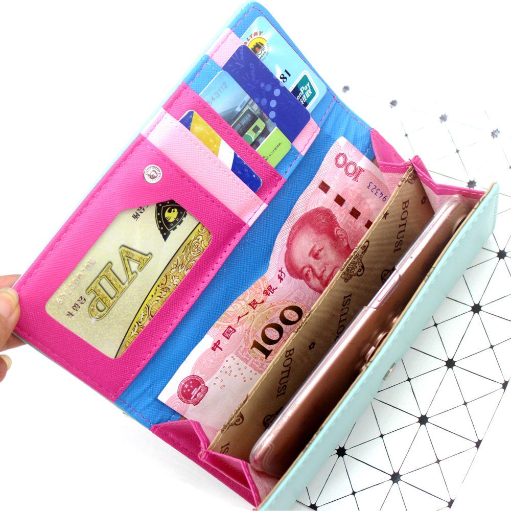 Long purse female student cartoon wallet girl hand purse thin wallet card bag zero wallet